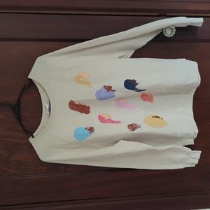 Barbie Cream Beauty in Every Shade Sweatshirt Size Large